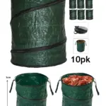 90L Collapsible Garden Waste Bag Reusable with Carry Handles