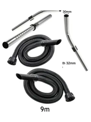 9m Telescopic Hose & Bent End Kit for Numatic Henry & Hetty Vacuums