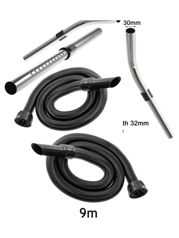 9m Telescopic Hose & Bent End Kit for Numatic Henry & Hetty Vacuums