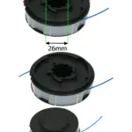 9m Twin Line & Spool for B&Q PWR400DGTA & PWR550GT Garden Trimmer