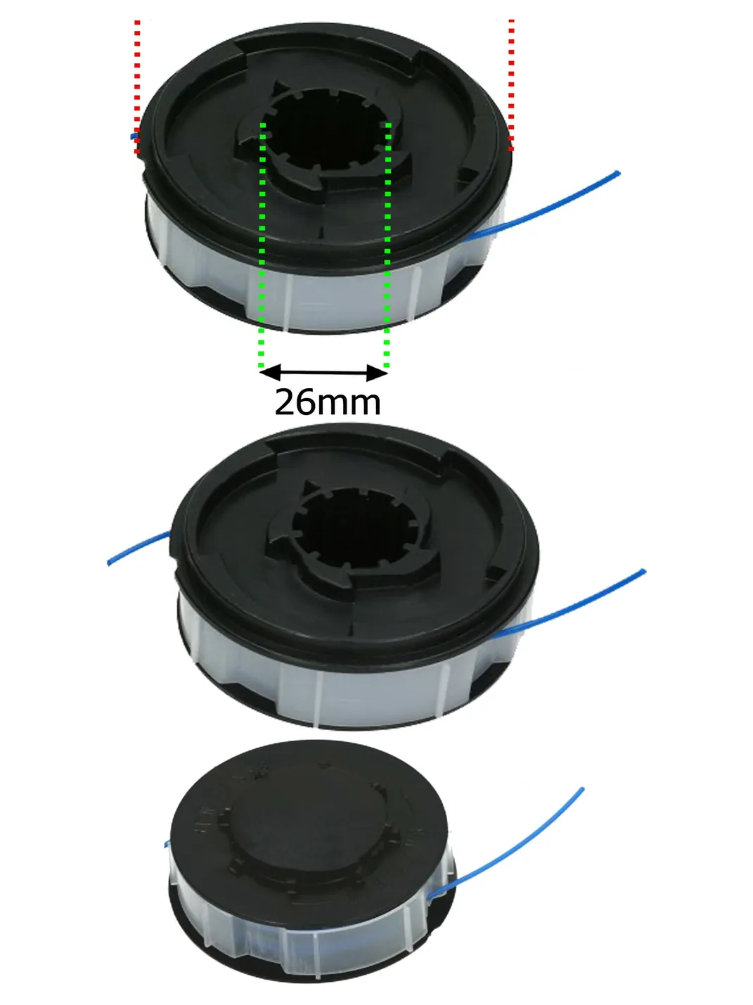 9m Twin Line & Spool for Gardenline GLR451 Weed Trimmer