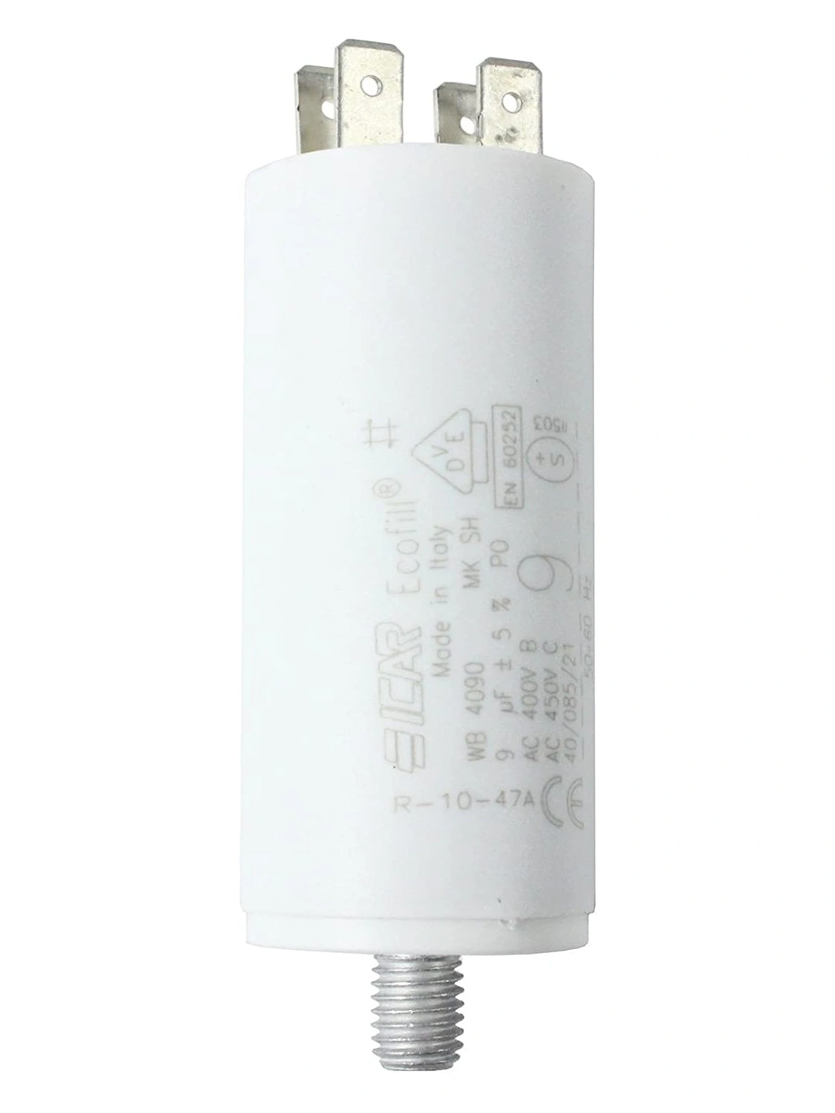 9µF Beko Motor Start Capacitor with Spade Connector – Replacement Part