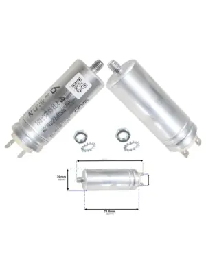 9µF Dryer Capacitor for Beko B5T49237W, BDS8534W & BDP810W