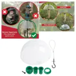 Adjustable 40cm Squirrel Baffle Dome for Hanging Bird Feeders