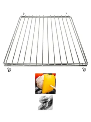 Adjustable BBQ Grill Shelf Rack with Extendable Arms and Screw Fix