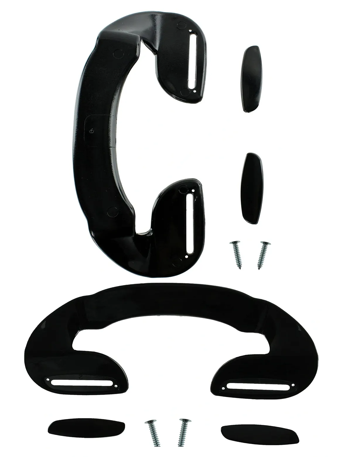 Adjustable Black Ergonomic Door Handle 190mm for Bauknecht Fridge