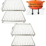Adjustable Blomberg Oven Shelf – Extendable 320‑620mm, Set of 2