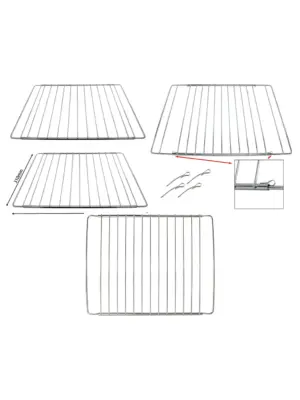 Adjustable Bosch Oven Shelf Set – Extendable Rack 310‑565mm