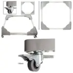 Adjustable Dryer Trolley with Universal Wheels – 100 kg Capacity
