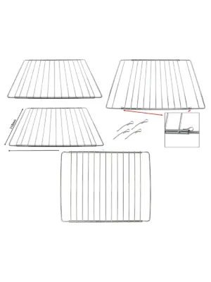 Adjustable Extendable Cooktop Shelf for Flavel Oven – 2 Pack