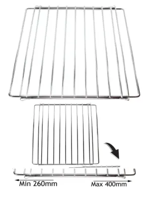 Adjustable Extendable Mini Oven Shelf for Caravan & Motorhome Cooking