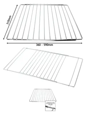 Adjustable Extendable Oven Rack for AEG – 310‑360‑590 mm