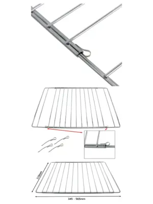 Adjustable Extendable Oven Rack for AEG – 310‑565 mm