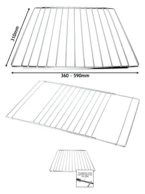 Adjustable Extendable Oven Rack for Amica Cookers – 310‑590 mm