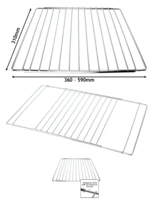 Adjustable Extendable Oven Rack for De'Longhi – 310‑590mm