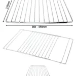 Adjustable Extendable Oven Shelf for Baumatic – 310×360‑590 mm