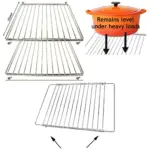 Adjustable Extendable Oven Shelf for Brandt Cookers 2-Pack