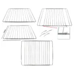Adjustable Extendable Oven Shelf for Bush Cookers - 310-565mm, 2-Pack