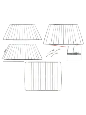 Adjustable Extendable Oven Shelf for Bush Cookers - 310-565mm, 2-Pack