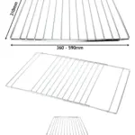 Adjustable Extendable Oven Shelf for CDA Cookers – 310‑590 mm
