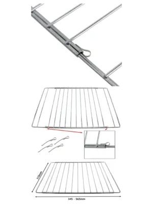 Adjustable Extendable Oven Shelf for Diplomat Cookers – 310‑565 mm