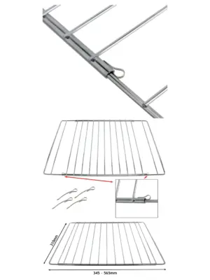 Adjustable Extendable Oven Shelf for Fagor – 310‑565 mm