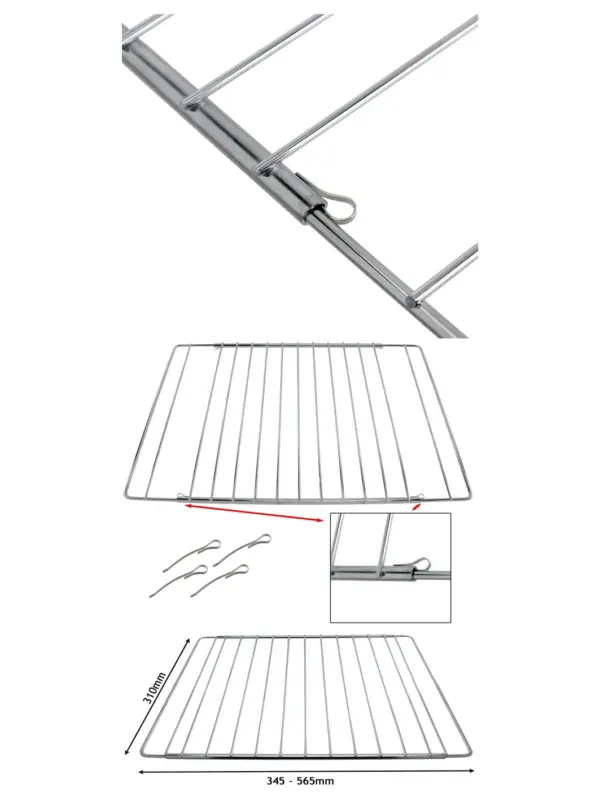 Adjustable Extendable Oven Shelf for Flavel Cookers – 310‑565 mm