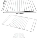 Adjustable Extendable Oven Shelf for Indesit Cookers – 310‑590 mm