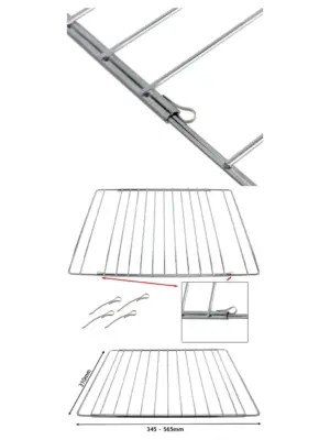 Adjustable Extendable Oven Shelf for Leisure Cookers - 310-565mm