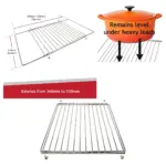 Adjustable Extendable Oven Shelf – Universal Fit 320‑620mm Kitchen Rack