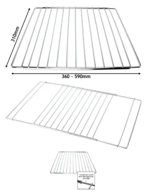 Adjustable Extendable Rack for Gorenje Oven – 310‑590 mm