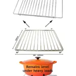 Adjustable Extendable Shelf for Arrow Oven – 320‑620mm Kitchen Rack