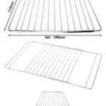 Adjustable Extendable Shelf for Candy Oven – 310‑590mm, 2‑Pack
