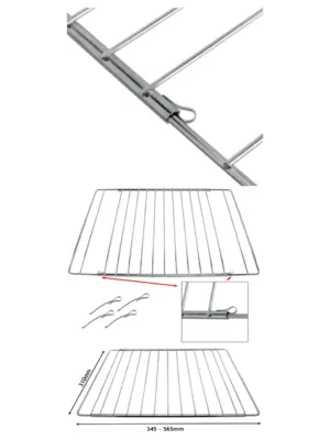 Adjustable Extendable Shelf for John Lewis Oven Cooker – 310‑565 mm