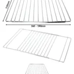 Adjustable Extendable Shelf for New World Oven Cookers – 310‑590 mm