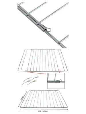 Adjustable Extendable Shelf for Schreiber Ovens – 310‑565 mm