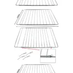 Adjustable Extendable Shelf for SMEG Oven – 2 Pack, 310‑565 mm