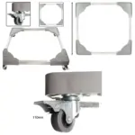 Adjustable Heavy‑Duty Appliance Wheels – 100 kg Dishwasher Trolley