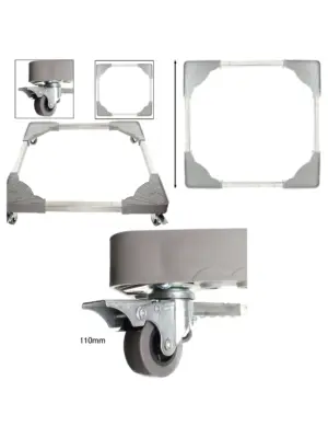 Adjustable Heavy‑Duty Appliance Wheels – 100 kg Dishwasher Trolley