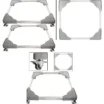 Adjustable Heavy-Duty Kitchen Appliance Wheels – 100kg Oven Cart, Pack of 2
