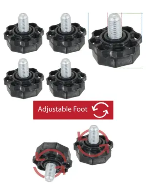 Adjustable Kenwood Washing Machine Feet – Set of 4, fits KWMA5-7