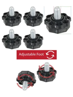 Adjustable LG Washing Machine Legs - 4 Pack for WD6003-WD8023