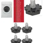 Adjustable M10 Washing Machine Feet Set of 4 Fits A128QW/A129QW/F821QW