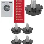 Adjustable M10 Washing Machine Feet Set of 4 Replacement Legs