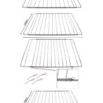 Adjustable Miele Oven Shelf Set – Extendable 310‑565mm Rack, 2 Pack