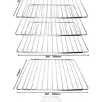 Adjustable Neff Oven Shelf Set – Extendable 310‑590mm Rack, 3 Pack
