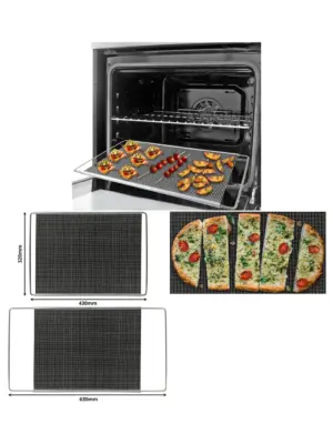 Adjustable Non‑Stick Oven Rack & Baking Tray – Extendable Shelf