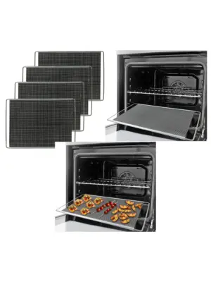 Adjustable Non-Stick Oven Shelf Rack – Extendable Baking Tray Set of 4