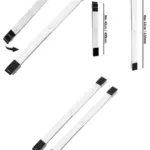 Adjustable Oven Cart Wheels – Heavy Duty 40‑63 cm Rollers, 160 kg