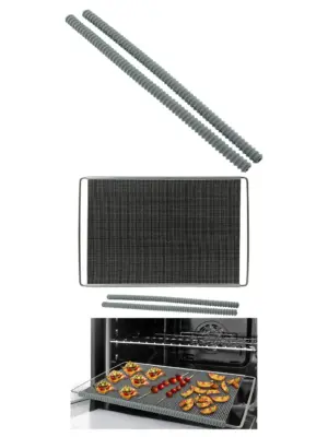 Adjustable Oven Liner Shelf + Edge Protectors – Extendable Universal Rack